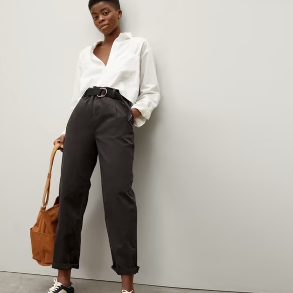 Everlane Pants - Everlane pleated chino pants black